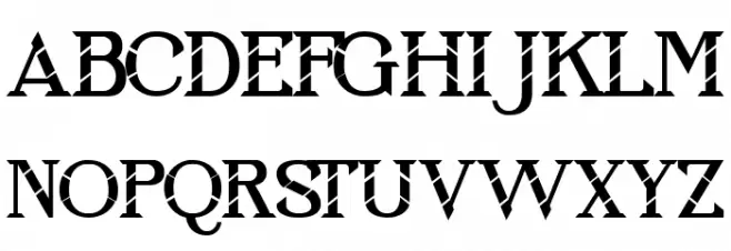Runcing Regular Schriftart Groß