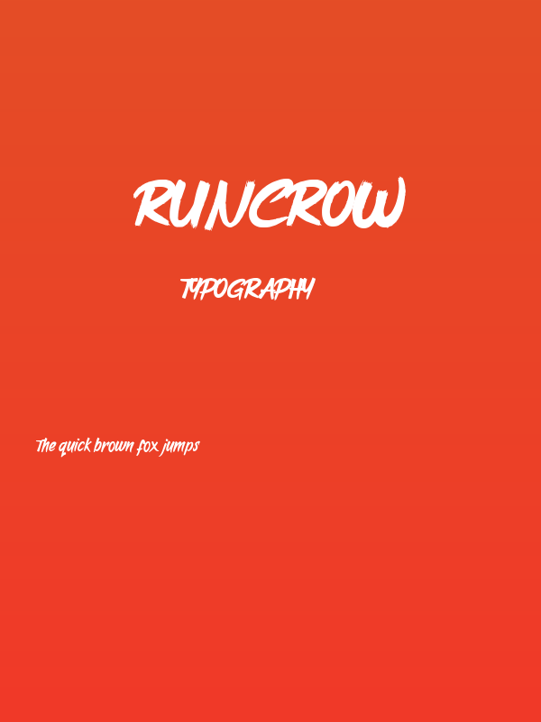 Runcrow Poster