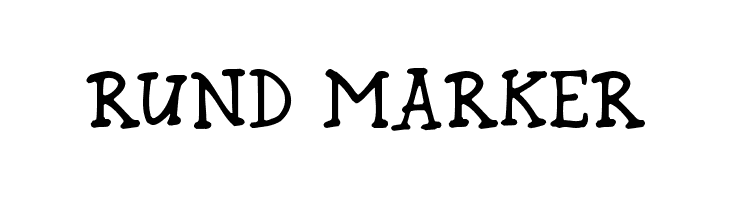 Rund Marker Font