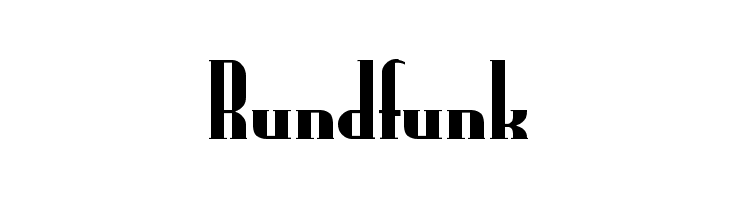 Rundfunk  Frei Schriftart Herunterladen