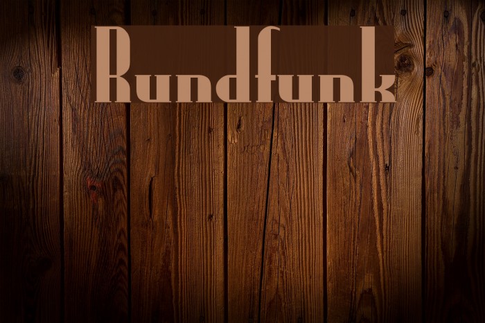 Rundfunk Fonte examples