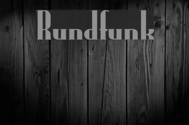 Rundfunk Fonte examples