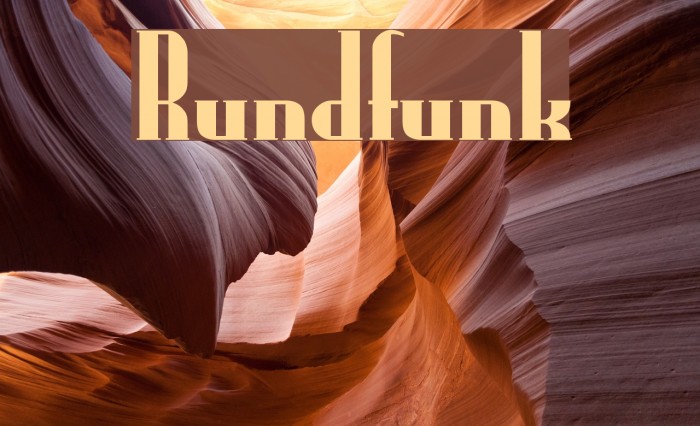 Rundfunk Fonte examples