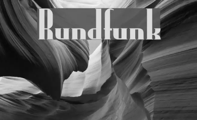 Rundfunk Fonte examples