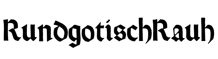 RundgotischRauh  免费字体下载