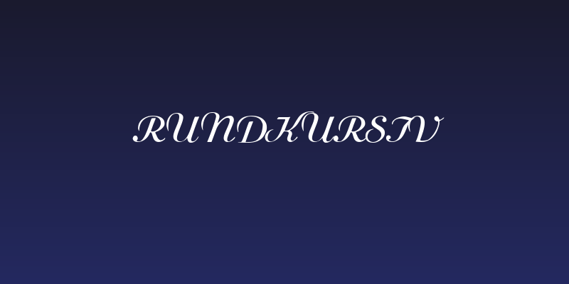 Rundkursiv Social Header