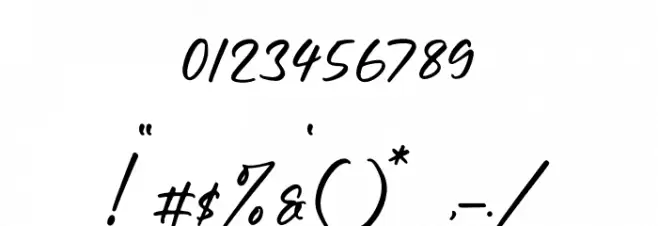 Rundreams Signature Font OTHER CHARS