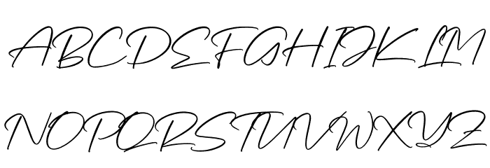 Rundreams Signature Font UPPERCASE