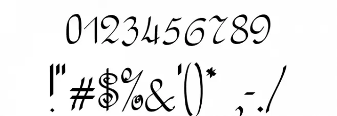 RundschriftCAT Font OTHER CHARS