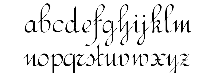 RundschriftCAT Font LOWERCASE