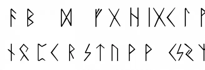 Rune Schriftart Groß
