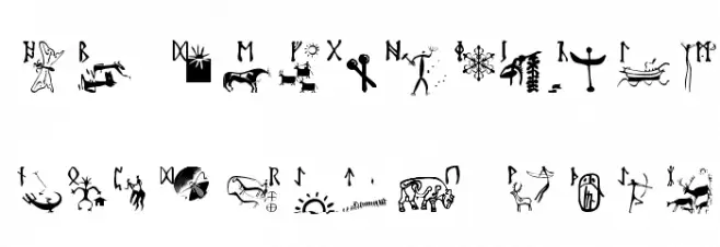 RuneStones خط أحرف كبيرة