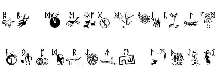 RuneStones Font LOWERCASE