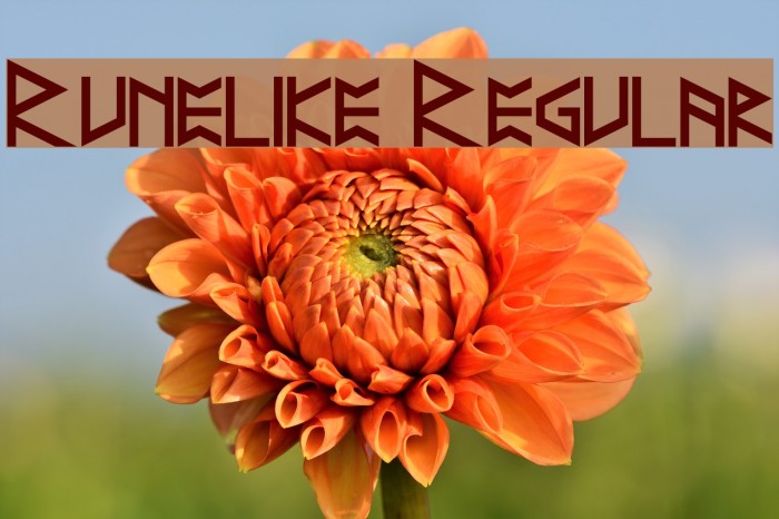 Runelike Regular Font examples