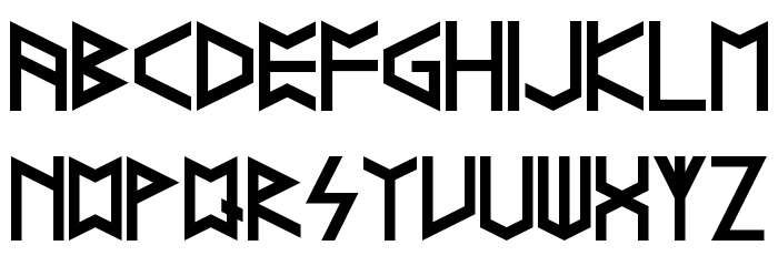 Runelike Regular Font LOWERCASE