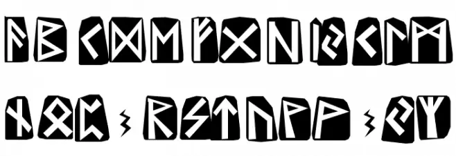 Runes फ़ॉन्ट अपरकेस