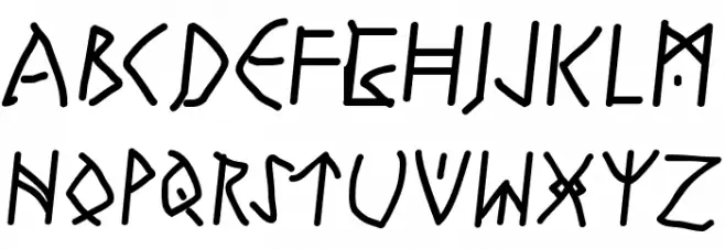 RunesWritten-Bold Schriftart Groß