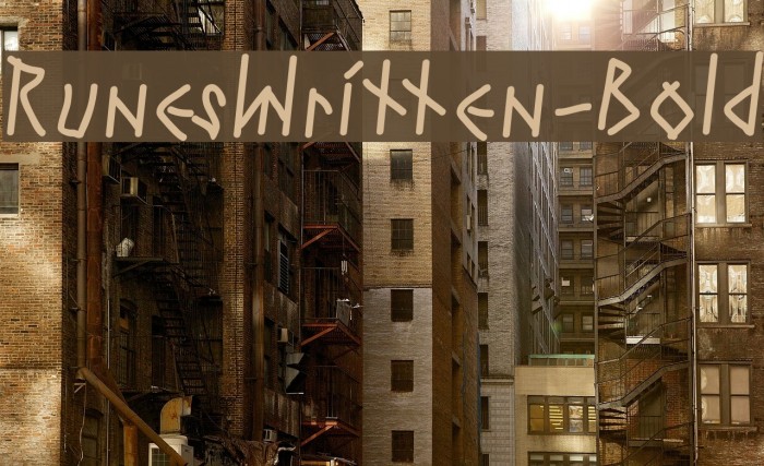 RunesWritten-Bold Font examples