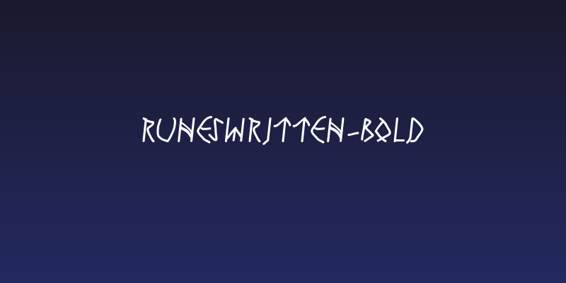 RunesWritten-Bold Social Header