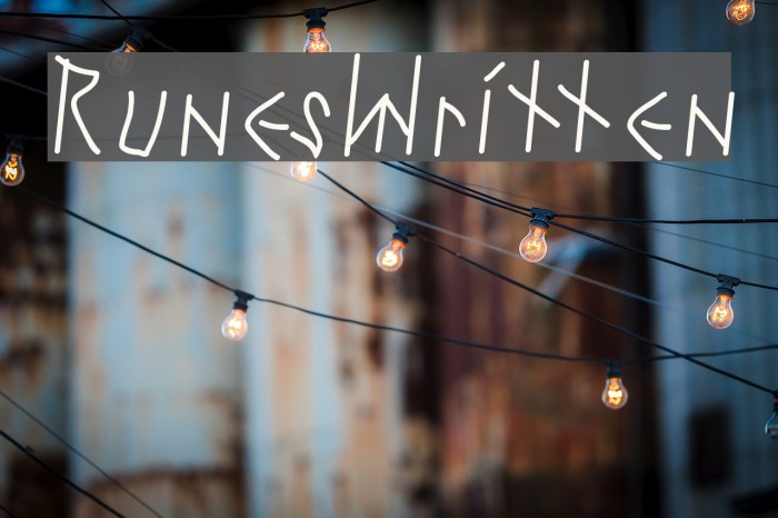 RunesWritten Font examples