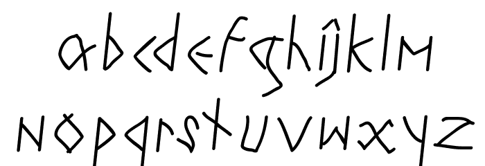 RunesWritten Font LOWERCASE