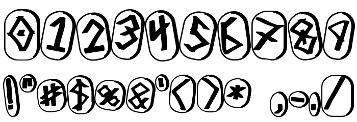 Runez of Omega Three Font OTHER CHARS