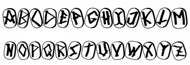 Runez of Omega Three Шрифта ВЕРХНИЙ