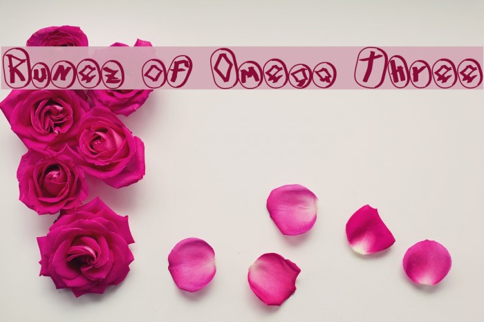 Runez of Omega Three Font examples