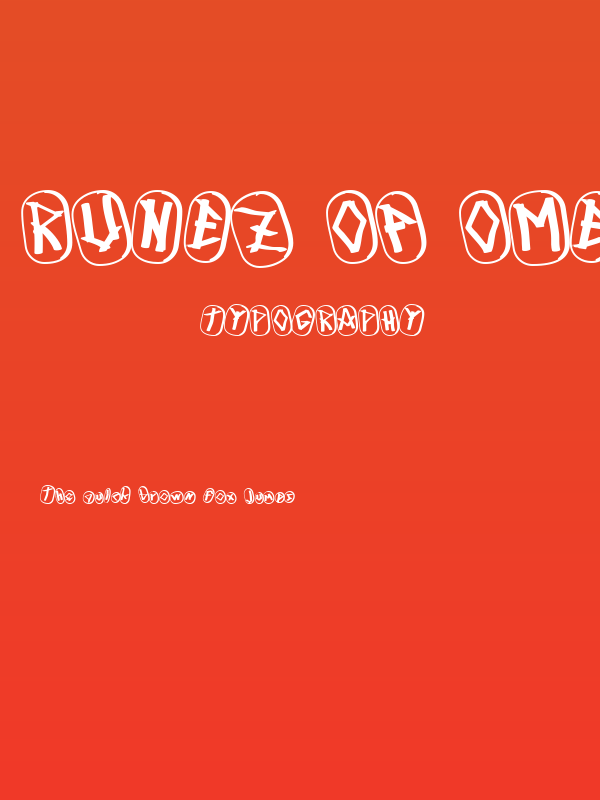 Runez of Omega Three Poster