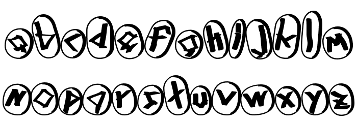 Runez of Omega Three Font LOWERCASE