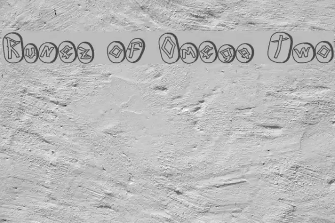Runez of Omega Two Шрифта examples