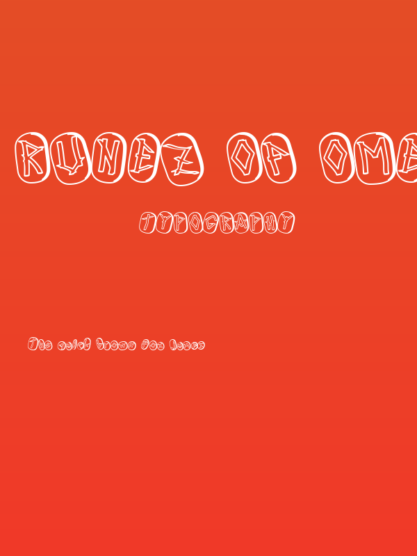 Runez of Omega Two Poster