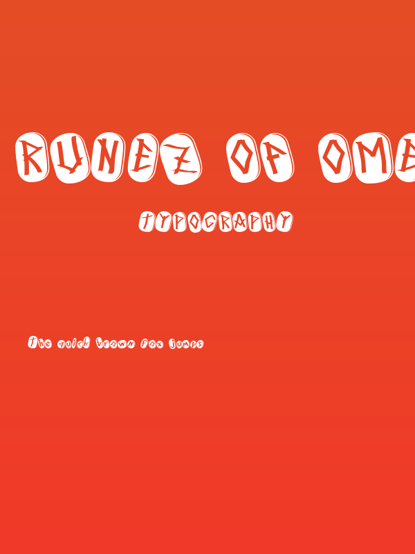 Runez of Omega Poster