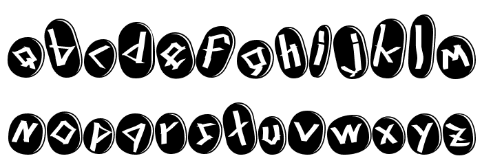 Runez of Omega Font LOWERCASE