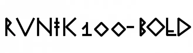 RuniK100-Bold  Free Fonts Download