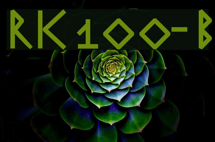 RuniK100-Bold Font examples