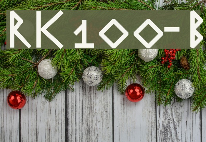RuniK100-Bold Font examples