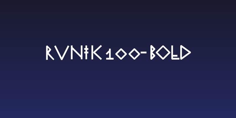 RuniK100-Bold Social Header