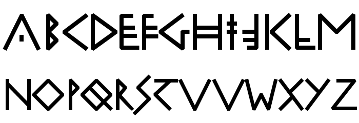 RuniK100-Bold Font LOWERCASE