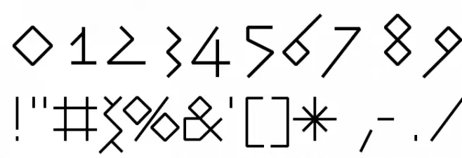 RuniK50-Normal Font OTHER CHARS