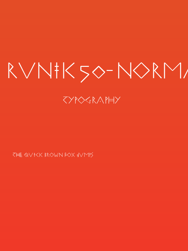 RuniK50-Normal Poster