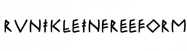 RuniKleinFreeform  Frei Schriftart Herunterladen