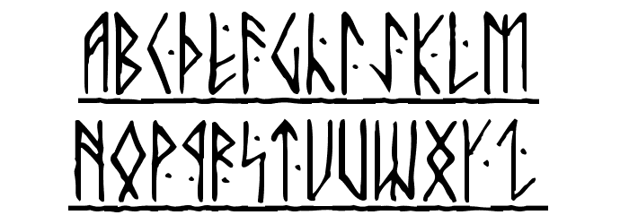 Runic Alt Font LOWERCASE