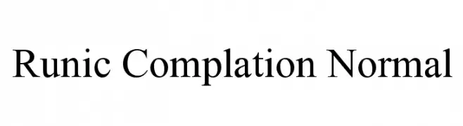 Runic Complation Normal  font caratteri gratis