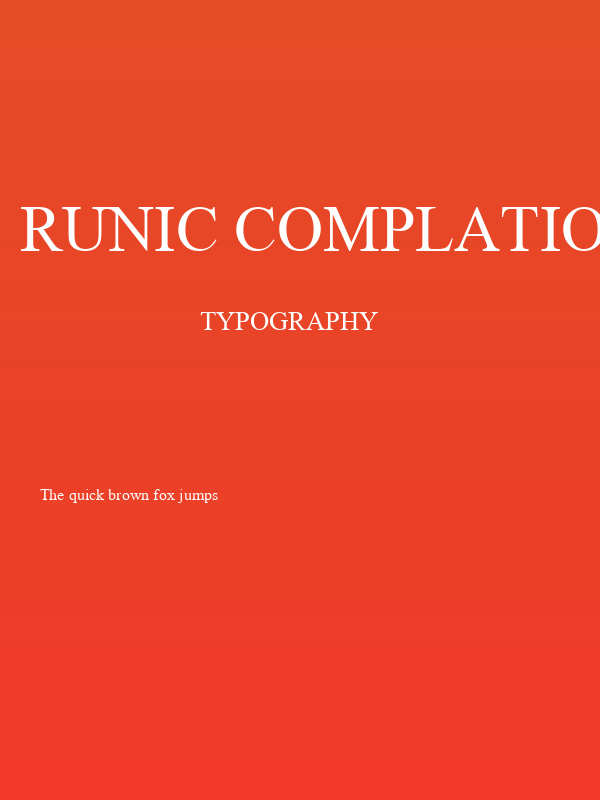 Runic Complation Normal Poster