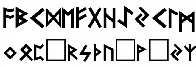 Runic Regular 字体 大写