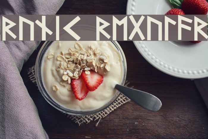 Runic Regular Font examples