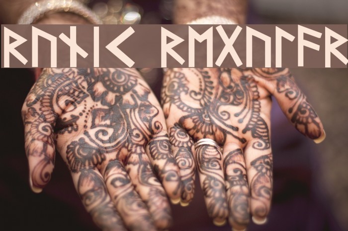 Runic Regular Font examples