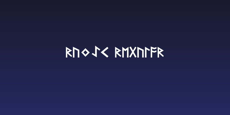 Runic Regular Social Header