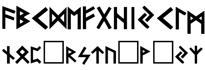 Runic Regular Font LOWERCASE